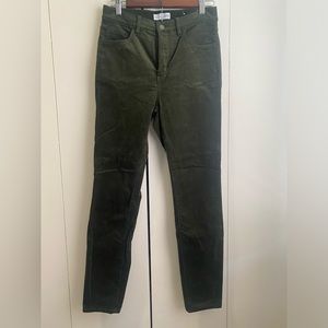 Loft dark green corduroy pants. Size 2.